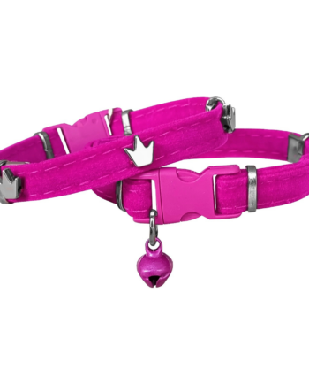 Markapet Kadife Kedi Boyun Tasması King 20-32 cm Pembe
