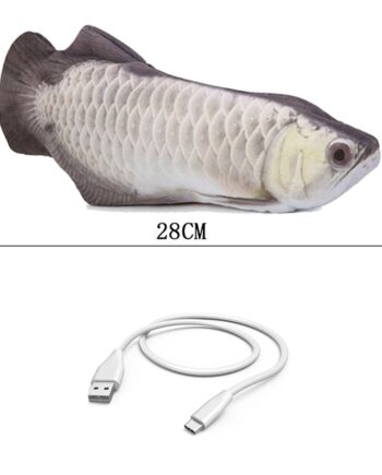 Markapet Kedi Oyuncağı Şarjlı Hareketli Balık 10-28 cm Kırçıl