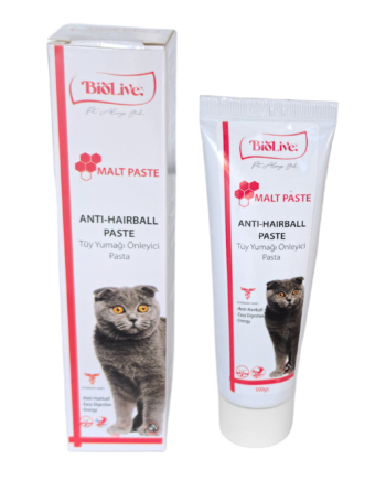 Biolive AntiHairBall Kediler İçin Tüy Yumağı Önleyici Paste 100gr