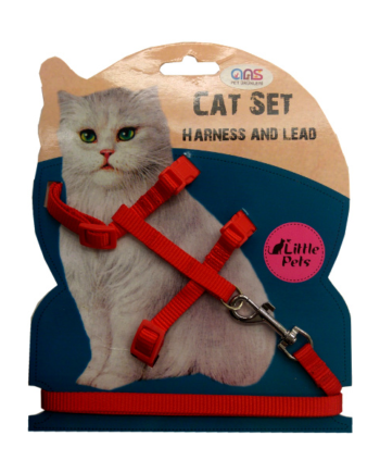 ANS Kedi Göğüs Bel Tasması Kırmızı