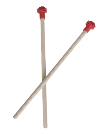 Markapet Doğal Ahşap Kuş Tüneği 1.2 cm-25 cm Standart  Kırmızı (2 Adet)