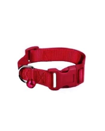 Dokuma Kedi Köpek Tasması Min:20-Max:30 cm Kırmızı