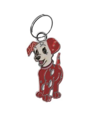 Köpek Tasma Aksesuarı Dalmaçyalı Köpek İsimlik 2.5 cm Kırmızı