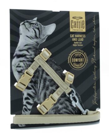 Doggie Kedi Göğüs Tasması 22/36 cm Koyu Haki