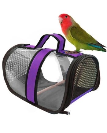 Markapet Tünekli Kuş Taşıma Çantası 20-30 cm Mor