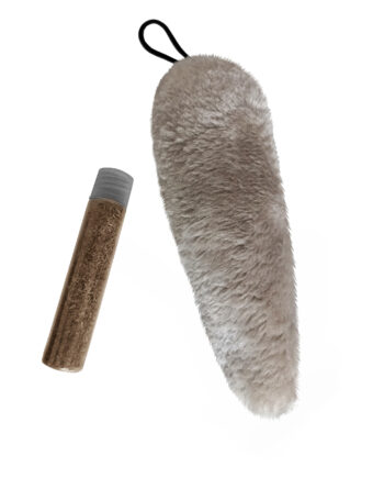 Markapet Kedi Oyuncağı Kedi Otlu Peluş Kuyruk 18-20 cm Krem