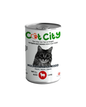 Az Tahıllı Kuzu Etli Yetişkin Kedi Konserve Yaş Mama 400 gr ( 20 Adet )