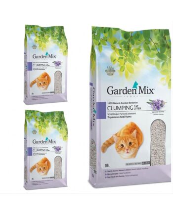 Gardenmix Lavanta Kokulu Bentonit Kedi Kumu 10 Lt 3 Adet