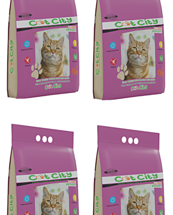 Cat City Ekstra Parfümlü Bentonit Topaklanan Kedi Kumu 10 Lt Lavantalı ( 4 ADET )