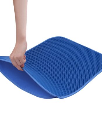 Cattie Elekli Kedi Tuvalet Önü Paspası 60 x 90 cm Mavi