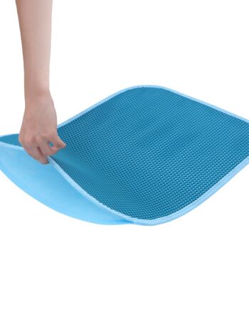 Cattie Elekli Kedi Tuvalet Önü Paspası 60 x 90 cm Turkuaz