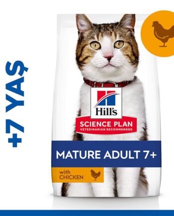 Hill's Science Plan Mature Adult Tavuklu Yaşlı Kedi Maması 3kg