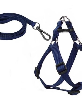 Köpek Göğüs Tasma Seti 30-50 cm Mavi+ Gezdirme Kayışı