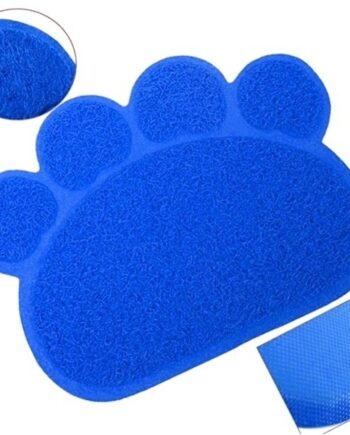 Ans Kedi Tuvalet Önü Paspası Pati Şekilli Mavi 38-57 cm