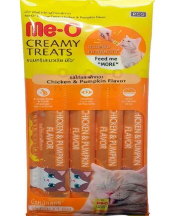 Me-O Creamy Kedi Ödülü Tavuk Bal Kabağı 4X15 Gr