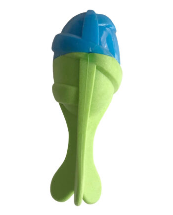 Playfull Sağlam Plastik Sesli Balık Köpek Oyuncağı 13 x 5 cm Mavi Yeşil