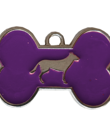 Kemik Şekilli Köpek İsimlik Aksesuar 2*3 cm Mor