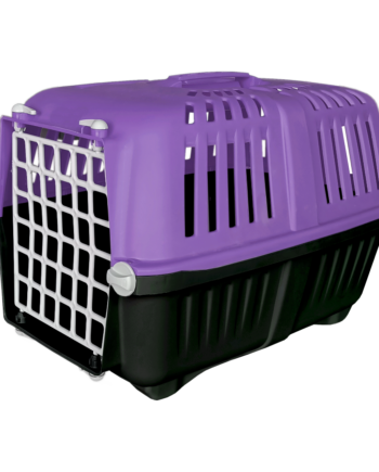 Markapet Sert Plastik Kedi Köpek Taşıma Çantası 28 X 44 X 32 cm Mor Gri