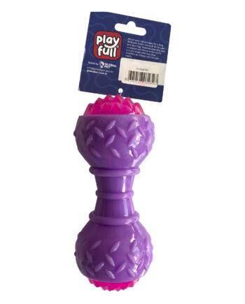 Playfull Aktivite Sesli ve Işıklı Köpek Oyuncak Dumbel 5x15 cm Mor