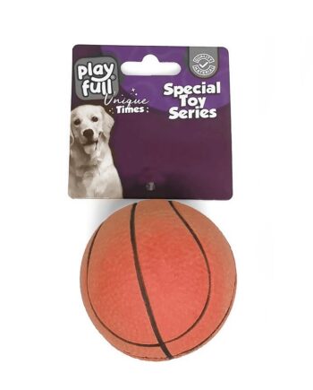 Playfull Zıplayan Basketbol Topu Köpek Oyuncağı 6,3 Cm Turuncu