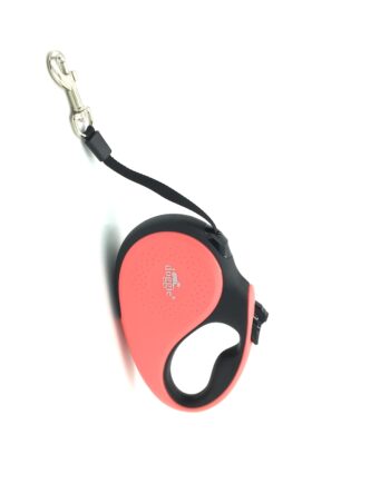 Doggie Soft Seri Otomatik Makaralı Gezdirme Tasması 12 kg / 3 M Pembe