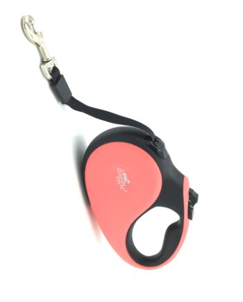 Doggie Soft Seri Otomatik Makaralı Gezdirme Tasması 50 kg / 5 M Pembe