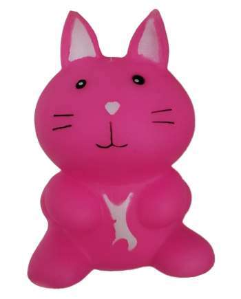 Sesli Pembe Tavşan Köpek Oyuncağı 5 * 8 cm