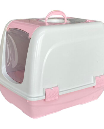 Markapet Lüx Kapalı Kedi Tuvaleti 48x36x36 cm Pembe
