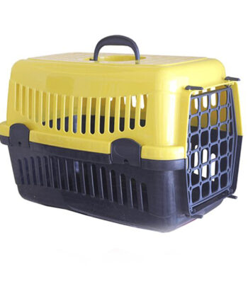 Plastik Kedi Köpek Taşıma Çantası 32,5 / 48 cm Sarı