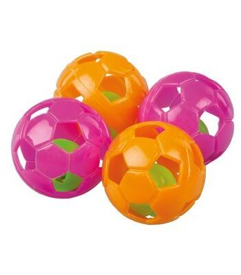 Polo Zilli Kedi Oyun Futbol Topu Renkli 4 cm