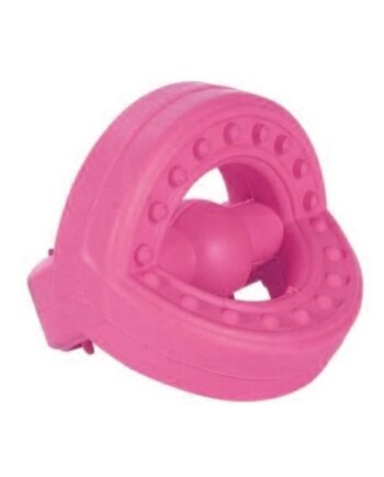 Köpek diş bakım oyuncağı kauçuk 8.5 cm- 8 cm Pembe