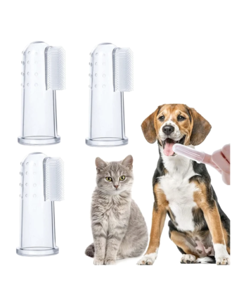 Markapet Kedi ve Köpek Parmak Diş Fırçası 5.5 cm Şeffaf