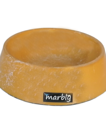 Marbly Sarı Dalgalı Mermerit Kedi Köpek Mama Su Kabı 470 ml