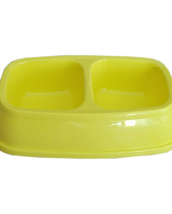 Markapet İkili Plastik Mama ve Su Kabı 200 + 200 ml Sarı