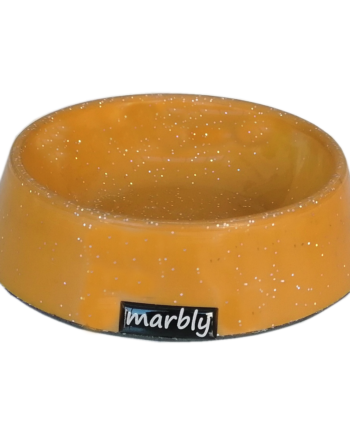 Marbly Sarı Galaxy Mermerit Köpek Mama Su Kabı 1000 ml