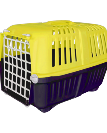 Markapet Sert Plastik Kedi Köpek Taşıma Çantası 28 X 44 X 32 cm Sarı Gri