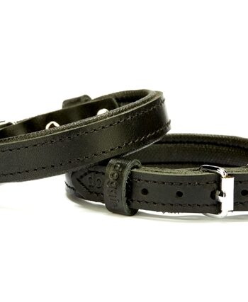 Doggie Comfort Deri Köpek Boyun Tasması 1,5x 25-33 cm Siyah