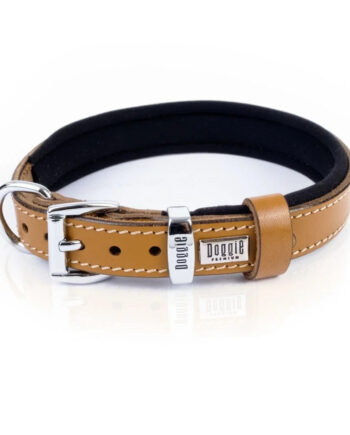 Doggie El Yapımı Konforlu Deri Köpek Tasması 2x30-35 cm Kahverengi