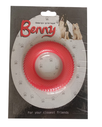 Benny Köpek Oyuncağı Yuvarlak 9,5 cm Kırmızı