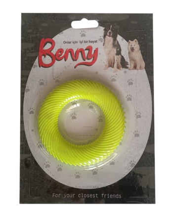 Benny Köpek Oyuncağı Yuvarlak 9,5 cm Sarı