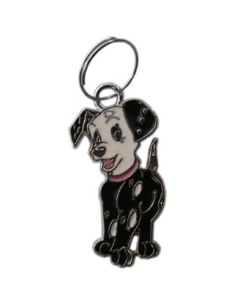 Köpek Tasma Aksesuarı Dalmaçyalı Köpek İsimlik 2.5 cm Siyah