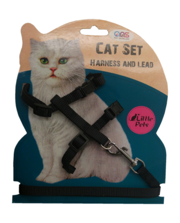 ANS Kedi Göğüs Bel Tasması Siyah