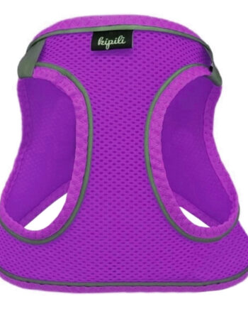 Üç Kilitli Sportif Kedi Köpek Göğüs Tasması 30-38 cm Small Mor