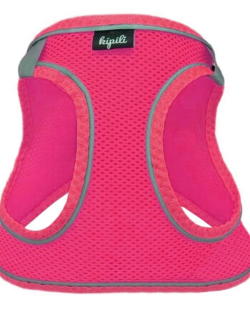 Üç Kilitli Sportif Kedi Köpek Göğüs Tasması 20-24 cm XXX-Small Pembe