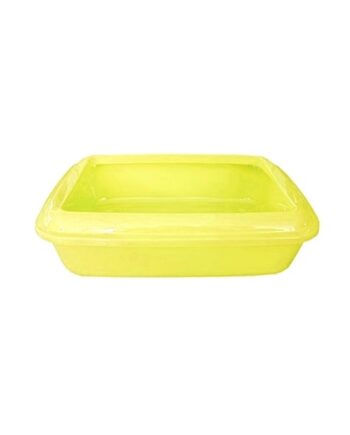 Ans Kedi Tuvalet Kabı Sarı 12*37*42 cm + Kürek Hediyeli