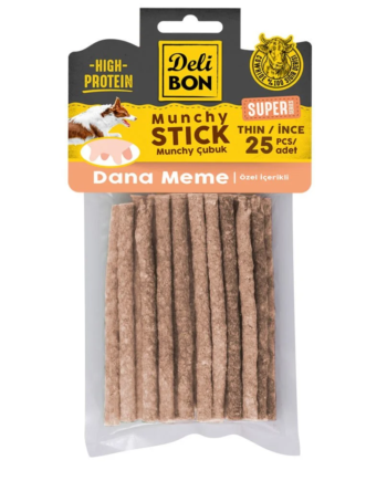 Delibon Super Munchy Çubuk Dana Memeli İnce 25 Adet