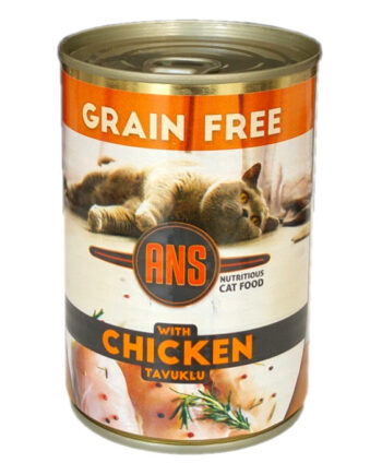 Ans Tahılsız Parça Tavuk Etli Kedi Konserve Mama 415 gr