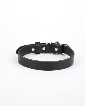 Doggie Deri El Yapımı Köpek Boyun Tasması 1,5x20-26 cm Siyah