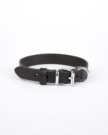 Doggie Deri El Yapımı Köpek Boyun Tasması 2x35-40 cm Siyah