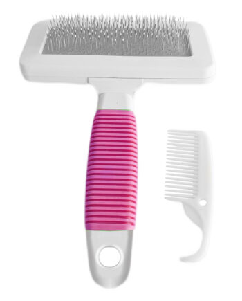 Markapet Temizleme Aparatlı Kedi Köpek Tarağı 9.5 cm-14 cm Medium Pembe